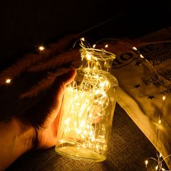 Dây Đèn LED Màu Sắc Ấm Áp - Trang Trí Bó Hoa, Tiệc Tùng, Lễ Hội, Decor Nhà Cửa - Tặng Kèm Pin Nhỏ Gọn