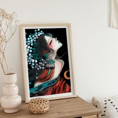 Tranh cạo phong cách cổ trang các mỹ nhân xưa
