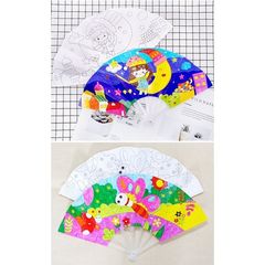 Đồ chơi DIY - Quạt nan gấp tô màu giúp phát triển tư duy, sáng tạo cho bé