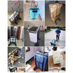 Xe kéo hàng Xe đẩy hàng 2 bánh gấp gọn nhập khẩu mới đa năng (Tặng dây chằng)