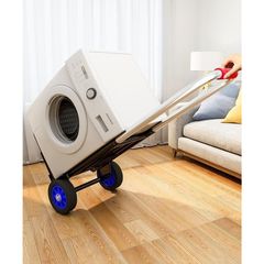 Xe kéo hàng Xe đẩy hàng 2 bánh gấp gọn nhập khẩu mới đa năng (Tặng dây chằng)