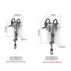 Lọc Treo Cá Xiaoli Sunsun XBL 300/400/500/600 - Bộ Lọc Váng Tích Hợp Cho Bể Thủy Sinh và Hồ Cá Cảnh