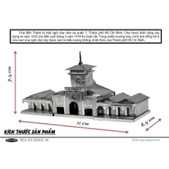 Mô Hình Chợ Bến Thành (Kim loại lắp ghép)