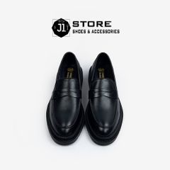 Giày Lười Nam Penny Loafer Luxury Da Bò Nappa J1 - Đế Cao Su Tăng Chiều Cao 4cm, Sang Trọng và Phong Cách