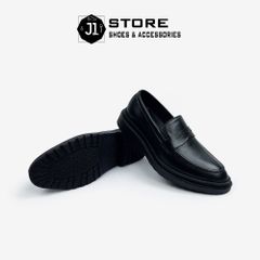 Giày Lười Nam Penny Loafer Luxury Da Bò Nappa J1 - Đế Cao Su Tăng Chiều Cao 4cm, Sang Trọng và Phong Cách