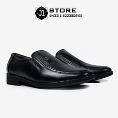 Giày Tây Lười Nam Da Bò Nguyên Tấm - Giày Trung Niên Đế Cao Su Chống Trượt Size 38-44, Thích Hợp Dự Tiệc và Thường Ngày