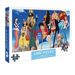 Tranh ghép xếp hình 1000 mảnh One Piece - Đồ chơi phát triển tư duy cho bé - Quà tặng nghệ thuật hoạt hình Team Mũ Rơm