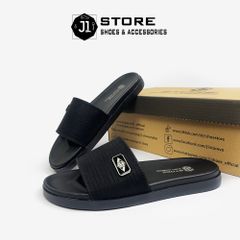 Dép Da Nam J1 H312 Cao Cấp Quai Ngang - Dép Bò Tấm Đế Tách Hai Tầng Thời Trang Hot Trend, Mác Kim Loại Khắc Lazer