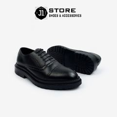 Giày Oxford Nam Da Bò Nappa J1 - Giày Tây Thanh Lịch Đế Cao Su Tăng Chiều Cao 4.5cm, Dành Cho Phong Cách Hiện Đại