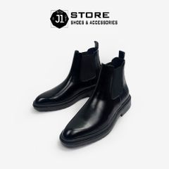 Giày Chelsea Boot Chunky Nam Da Tấm - Đế Tăng Chiều Cao 4cm, Phong Cách Sang Trọng và Thanh Lịch cho Quý Ông