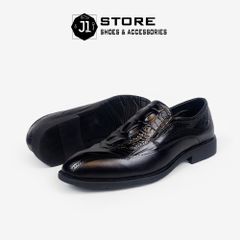 Giày Tây Lười Nam Da Nappa Vân Cá Sấu Cao Cấp Loafer Crocodile Luxury - Đế Cao Su Đúc Chống Trượt, Thoải Mái Suốt Ngày