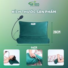 Gối Thảo Dược Chườm Nóng Bằng Điện Hatoco - Giảm Đau Cổ Gáy & Đau Bụng Kinh, Kích Thước 44x26cm, Tiện Lợi Dùng Hàng Ngày