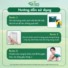 Túi Chườm Thảo Dược Hatoco Đa Năng - Chườm Nóng Lạnh Giảm Đau Mỏi Cổ Vai Gáy, Thư Giãn Cơ Và Giúp Ngủ Ngon