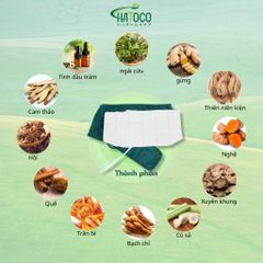 Đai Lưng Thảo Dược Hatoco Điện Nóng Giảm Đau Lưng, Thoát Vị Đĩa Đệm, Thoái Hóa Cột Sống - Hỗ Trợ Chăm Sóc Sức Khỏe Tại Nhà