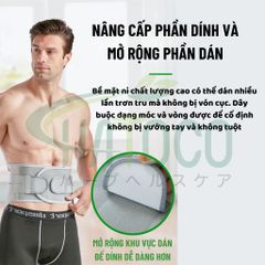 Đai Lưng Cột Sống Thoát Vị Đĩa Đệm Hatoco - Giảm Đau Lưng, Hỗ Trợ Thoái Hóa Cột Sống và Đau Thần Kinh Tọa, Kích Thước M/L/XL/2XL/3XL