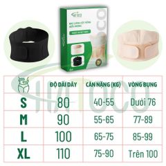 Đai Lưng Cột Sống Siêu Mỏng Hatoco - Hỗ Trợ Giảm Đau Thoát Vị Đĩa Đệm, Thoái Hóa Cột Sống, Tàng Hình, Thân Thiện Với Da