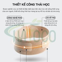 Đai Lưng Cột Sống Siêu Mỏng Hatoco - Hỗ Trợ Giảm Đau Thoát Vị Đĩa Đệm, Thoái Hóa Cột Sống, Tàng Hình, Thân Thiện Với Da