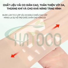 Đai Lưng Cột Sống Siêu Mỏng Hatoco - Hỗ Trợ Giảm Đau Thoát Vị Đĩa Đệm, Thoái Hóa Cột Sống, Tàng Hình, Thân Thiện Với Da