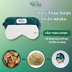 Túi Chườm Mắt Thảo Dược Hatoco - Giúp Thư Giãn, Ngủ Ngon, Chườm Nóng Bằng Lò Vi Sóng, Giảm Nhức Mỏi Mắt, Chăm Sóc Sức Khỏe Nhẹ Nhàng