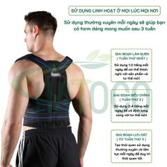 Đai Lưng Chống Gù Y Tế Hatoco Cao Cấp - Cải Thiện Tư Thế, Giảm Đau Lưng, Thoáng Khí, Hỗ Trợ Định Hình Cột Sống Cho Nam Nữ