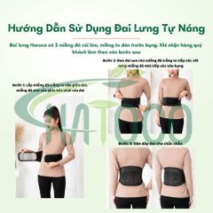 Đai Lưng Hatoco Đá Nóng Cố Định Cột Sống, Hỗ Trợ Thoát Vị Đĩa Đệm, Giảm Đau Lưng Hiệu Quả, Thư Giãn Căng Thẳng