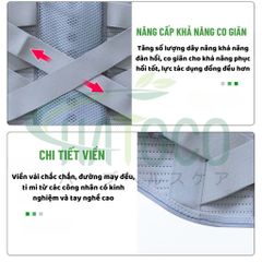 Đai Nẹp Lưng Cột Sống Hatoco Giảm Đau Lưng, Thoát Vị Đĩa Đệm, Thoáng Khí - Hỗ Trợ Cột Sống, Phục Hồi Sau Phẫu Thuật, Nhiều Kích Cỡ