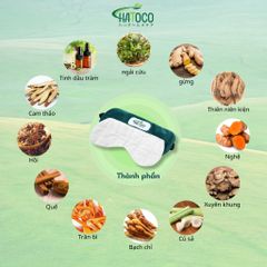 Túi Chườm Mắt Thảo Dược Hatoco Nóng Lạnh Giảm Đau Đầu, Thư Giãn, Giảm Quầng Thâm Mắt - Sản phẩm chăm sóc mắt Nhật Bản
