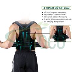 Đai Chống Gù Lưng Y Tế Hatoco - Nẹp Cứng Hỗ Trợ Định Hình Cột Sống, Giải Pháp Cải Thiện Tư Thế Hiệu Quả, Thoải Mãi Khi Sử Dụng