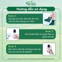 Đai Chườm Nóng Thảo Dược Hatoco - Giày Chườm Nóng Bằng Điện Giảm Nhức Mỏi Tê Lạnh Bàn Chân, Hỗ Trợ Thư Giãn và Phục Hồi Cơ Xương Khớp