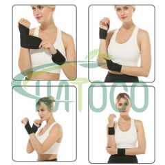 Đai Cổ Tay Từ Tính Hatoco - Giảm Đau, Cố Định, Bảo Vệ Khớp Cổ Tay Thể Thao, Chống Chấn Thương, Phù Hợp Cho Người Chơi Thể Thao, Dân Văn Phòng