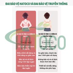 Đai Bảo Vệ Vòng 1 Hatoco - Hỗ Trợ Nâng Đỡ Khi Tập Gym, Giảm Gù Lưng, Cải Thiện Tư Thế, Thoải Mái Sử Dụng Trong Mọi Tình Huống