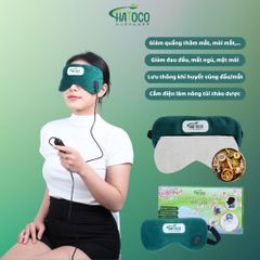 Túi Chườm Mắt Thảo Dược Hatoco - Giải Pháp Thư Giãn Ngủ Ngon, Làm Nóng Bằng Điện, Giảm Nhức Mỏi Mắt, Chăm Sóc Sức Khỏe từ Nhật Bản
