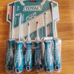 Bộ Tô Vít 6 Chi Tiết TOTAL THT250606 - Dẹp & Bake, Thép CR-V Chịu Lực Bền Bỉ, Dụng Cụ Sửa Chữa Điện Gia Đình, DIY