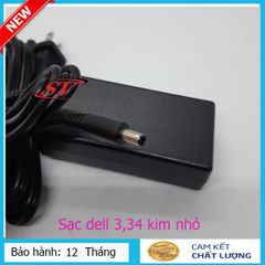 Sạc Laptop DELL 3.34 Kim Nhỏ 65W Chính Hãng - Đầu Sạc Φ4.5-Φ3.0 - Dây Nguồn Volex - Bảo Hành 12 Tháng