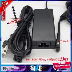 Sạc Laptop ACER 45W 2.31A - Chân Nhỏ Chính Hãng, Bảo Hành 12 Tháng, Sạc An Toàn và Ổn Định