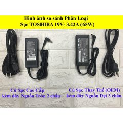 G͎I͎Á͎ ͎G͎Ố͎C͎ ✡️ Sạc Laptop Toshiba. 19V - 3.42A - 65W dùng cho nhiều mã Toshiba. C640 L640 L510 C840 L840 M200 - Nhập