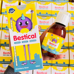 (Hàng nhập khẩu) Canxi sinh học Bestical cho bé lọ 120ml