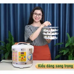 Máy làm tỏi đen Nikio NK-696 - Thiết bị làm tỏi đen công nghệ Nhật Bản, dung tích 6L, sản xuất 2kg tỏi, màu bạc sang trọng