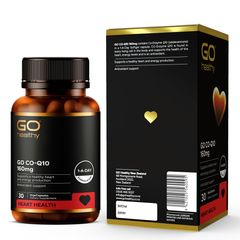 GO CoQ10 160mg - Viên Uống Tăng Cường Sức Khỏe Tim Mạch, Hỗ Trợ Tuần Hoàn, 30 Viên Nhập Khẩu Từ New Zealand