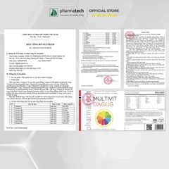 Multivit Daglig Pharmatech bổ sung vitamin và khoáng chất (180 viên)