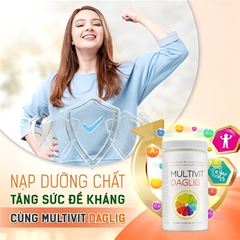 Multivit Daglig Pharmatech bổ sung vitamin và khoáng chất (180 viên)