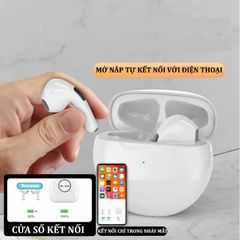 Tai nghe Bluetooth 5.1 Pro6TWS không dây có mic, âm thanh sống động, thiết kế siêu nhẹ, sạc nhanh | Tai nghe tiện dụng cho Android và iOS.