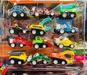 Đồ Chơi 12 Xe Ô Tô Công Trình Xây Dựng Chạy Bằng Đà 27815 - Giúp Trẻ Phát Triển Sáng Tạo và Kỹ Năng Chơi Nhóm