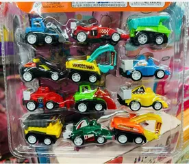 Bộ 12 chiếc xe ô tô chạy bằng đà chủ đề công trình xây dựng 27815