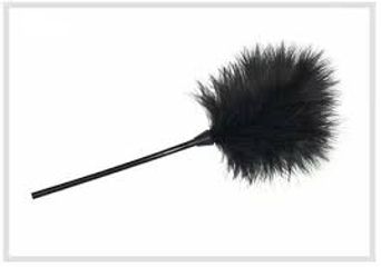 Chổi Lông Cosplay Hóa Trang Hai Đầu - Chổi Vuốt Ve Mềm Mại Dành Cho Các Cặp Đôi, 18cm, Màu Hồng, Chất Liệu Nhựa ABS
