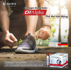 Collagen Dạng Nước CH Alpha Plus - Hỗ Trợ Xương Khớp & Da - Hộp 30 Ống Uống 25ml Từ Quiris