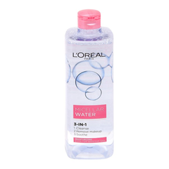 Nước Tẩy Trang Dưỡng Ẩm L'Oreal Paris Micellar Water 3-In-1 400ml - Làm Sạch Dịu Nhẹ, Cấp Ẩm Cho Da Thường Đến Nhạy Cảm
