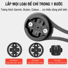 Giá Đỡ Đồng Hồ Đo Tốc Độ Xe Đạp PÊ ĐAN 28G Hợp Kim Nhôm Chắc Chắn - Gắn GPS & Camera - Thiết Kế Đa Năng Tích Hợp La Bàn