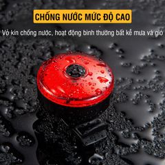 Đèn Hậu Xe Đạp PÊ ĐAN Led Siêu Sáng Chống Nước IPX4 - Đèn Nháy 3 Chế Độ An Toàn, Sạc USB, Lắp Đặt Dễ Dàng