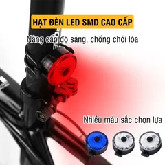 Đèn Hậu Xe Đạp PÊ ĐAN Led Siêu Sáng Chống Nước IPX4 - Đèn Nháy 3 Chế Độ An Toàn, Sạc USB, Lắp Đặt Dễ Dàng
